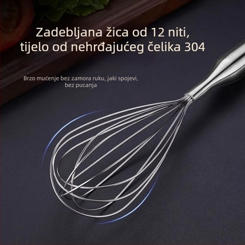 Ručna pjenjača za jaja od nehrđajućeg čelika 304