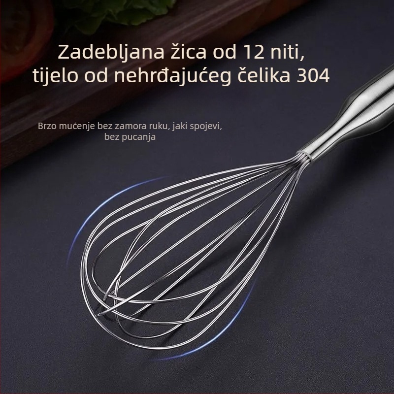 Ručna pjenjača za jaja od nehrđajućeg čelika 304