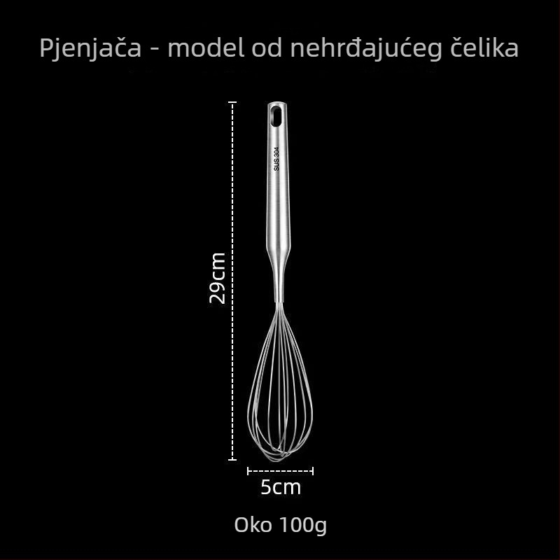 Ručna pjenjača za jaja od nehrđajućeg čelika 304