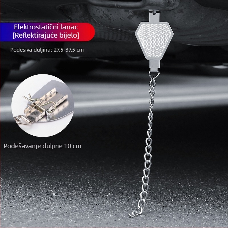Automobilski eliminator statičkog elektriciteta, prilagodljivi metalni reflektirajući elektrostatni pojas, visi anti-staticki