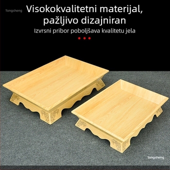 Tanjić od melamina imitacije porculana za janjeće rebne i pečeno janje, pladanj za cijelo janje na roštilju, mongolska ručna posuda za meso, pravokutni roštilj tanjur