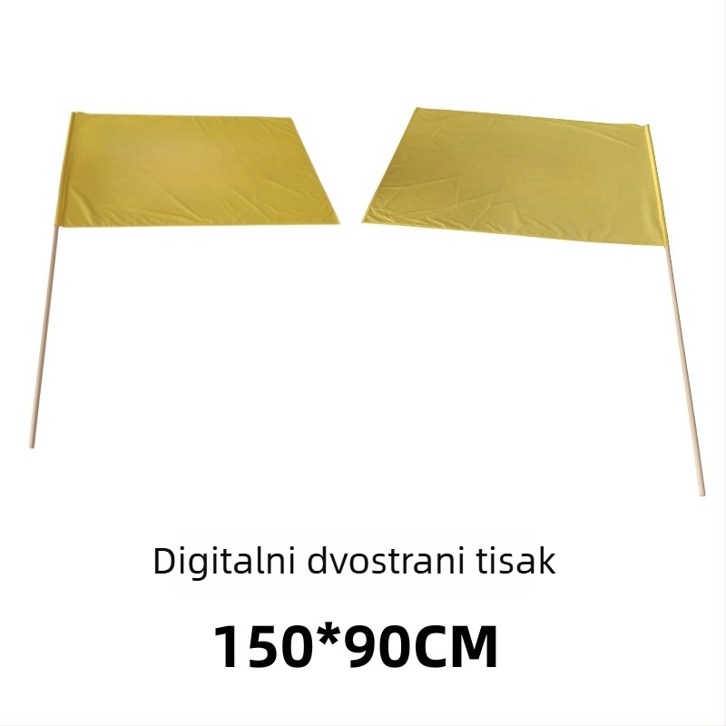 Zastava za mahanje, 90×150 cm, drveni štap dužine 2 m, SAD, Meksiko i Kanada
