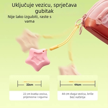 Gumica u obliku zvjezdice, lagan grip, bez ostataka, otporna i čista, za djecu od 3 do 6 godina
