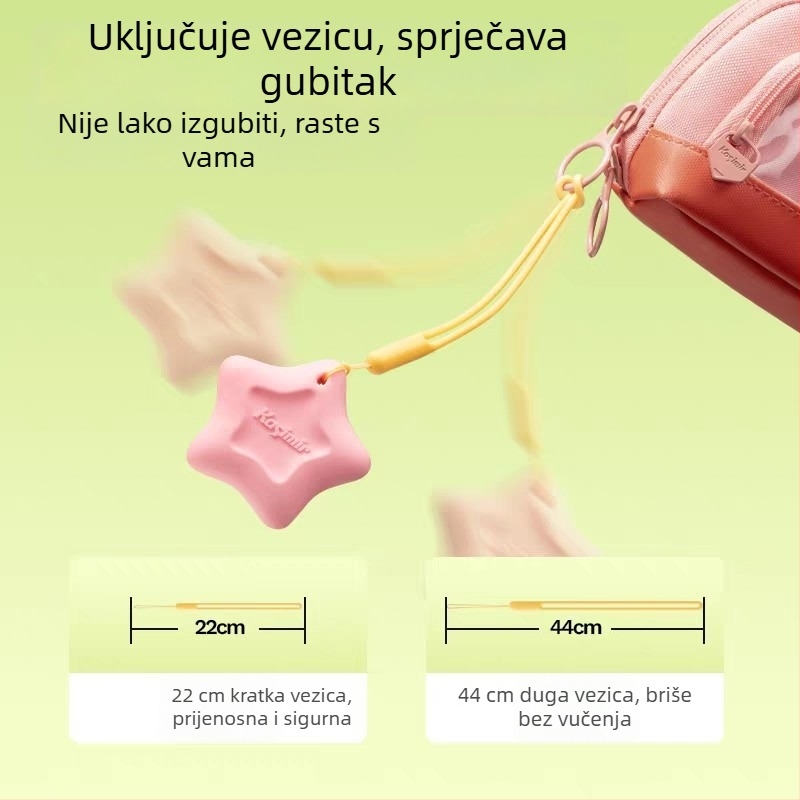 Gumica u obliku zvjezdice, lagan grip, bez ostataka, otporna i čista, za djecu od 3 do 6 godina