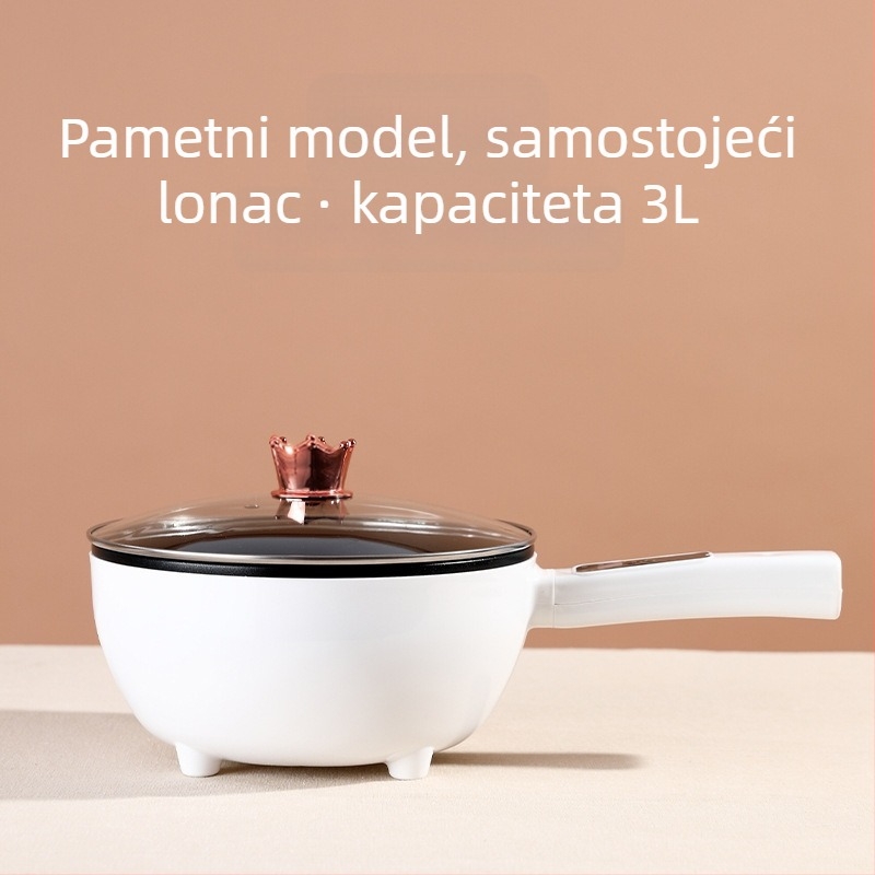 Električni wok s integriranim dizajnom, neprijanjajući, višestruke funkcije kuhanja za kućnu upotrebu