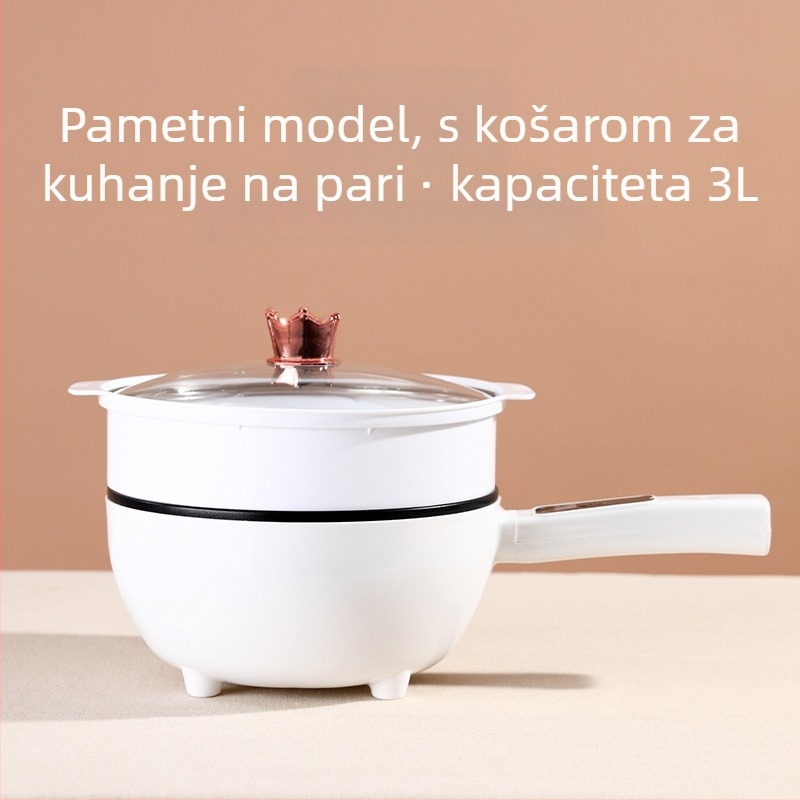 Električni wok s integriranim dizajnom, neprijanjajući, višestruke funkcije kuhanja za kućnu upotrebu