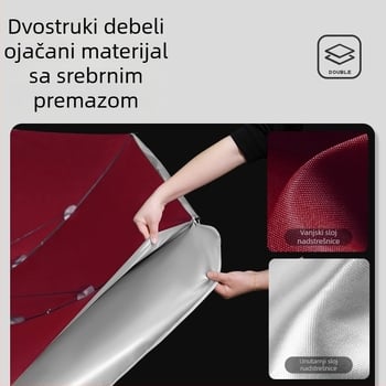 Veliki vanjski suncobran za terase i hotele, ojačana konstrukcija i mogućnost tiska logotipa