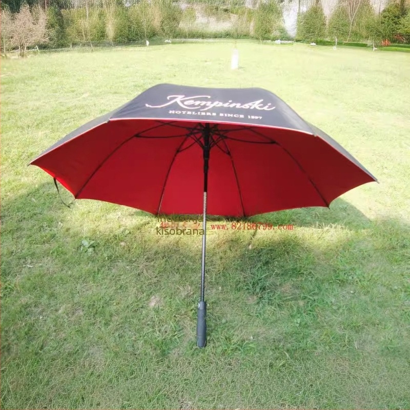 Golf kišobran s dvostrukim slojem, otporan na vjetar i vodootporan, tisak logotipa