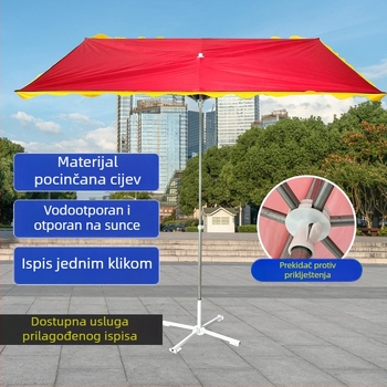 Veliki vanjski suncobran za trgovine, fasade i štandove, zaštita od sunca i kiše