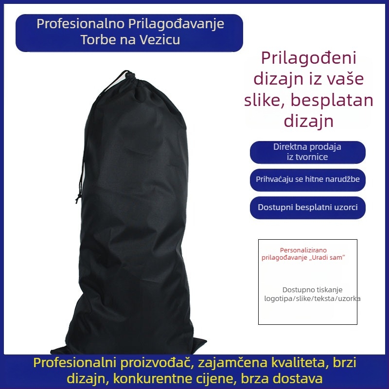 Torba na šnuru od 210D poliester Oxford za pohranu kišobrana, trekking štapa, dugog nosača svjetla i ribarskog štapa