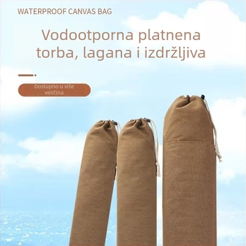 Platnena torba za ribolov s pretincem za štap, kišobran i pribor