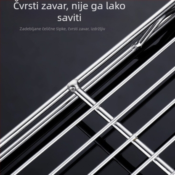 Nehrđajući čelični stalak za svinjetinu, debeli dvostruki sloj hlađenja, stalak za izlaganje mesa, roštilj rešetka, dvostruki sloj za komercijenu uporabu