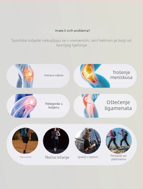 Pametna patelarna traka za koljeno s zaštitom meniskusa – za trčanje i košarku – unisex
