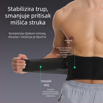 Prilagodljivi pojas za podršku struka za vanjsko dizanje utega i fitness, sve sezone