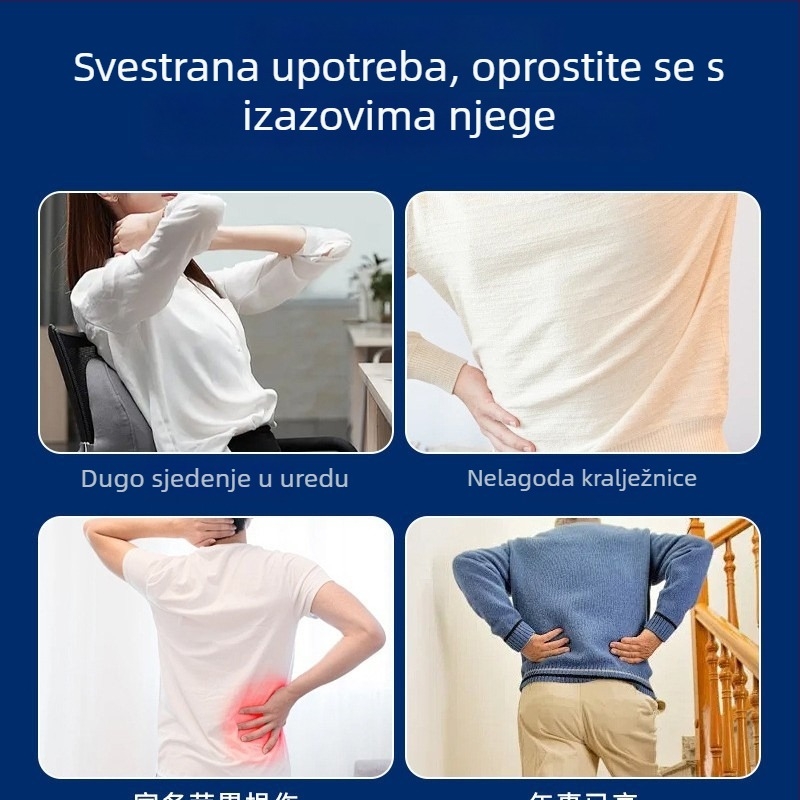 Novi poboljšani magnetski pojas za struk s čeličnom pločom za grijanje i zaštitu, pogodan za sport i fitness