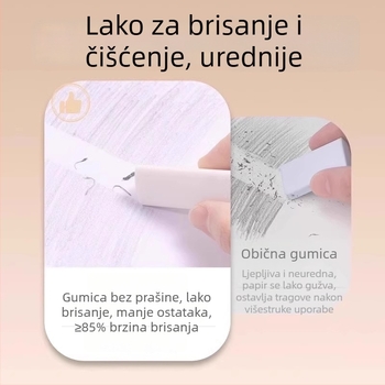 Trokutasta gumica bez tragova za učenike, crtanje 2B HB