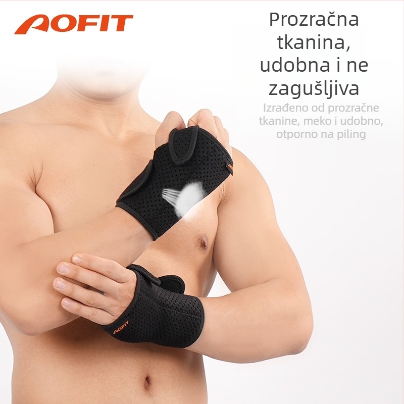 Zaštitnik zgloba i dlana s odvojivom čeličnom pločom za sport