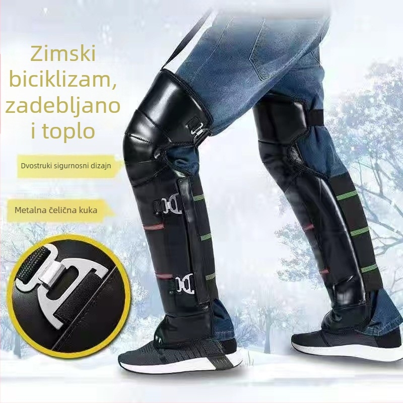Zimski štitnici za koljena za motocikle i električna vozila, unisex, zaštita nogu od hladnoće, deblji za toplinu, otporni na vjetar za vožnju