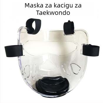 Odvojiva prozirna maska i zaštita za glavu za Taekwondo