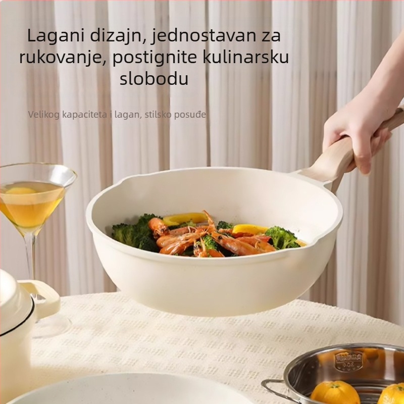 7-djelni set lonaca i tiganja s neprijanjajućim premazom i staklenim poklopcima