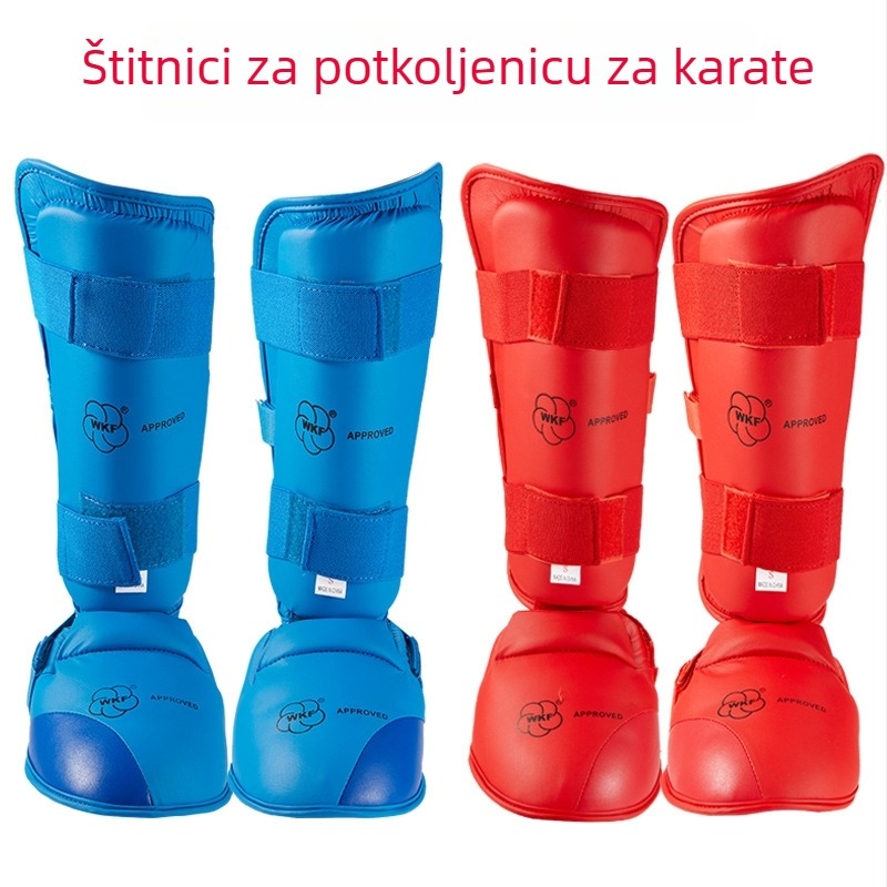 Deblji set zaštitnih štitnika za potkoljenicu i nart za karate, taekwondo, kyokushin, sanda i boksa