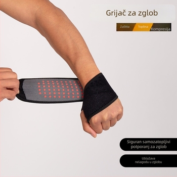 Grijajući zapešće s podrškom — zaštita od uganuća za zimske sportove