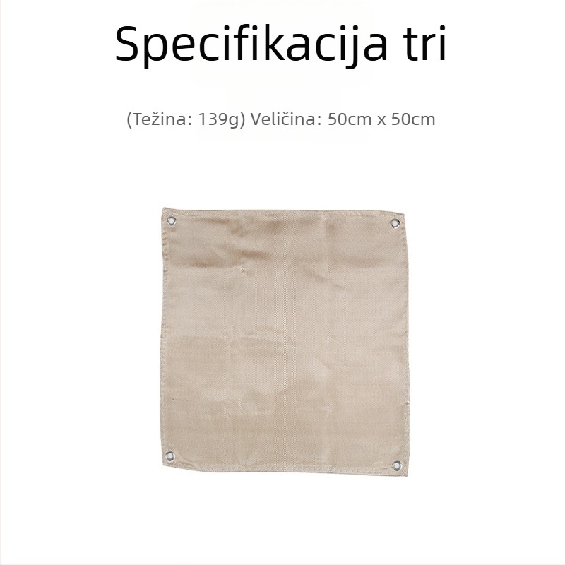 Vanjska kemping podloga od silikona, otporna na vatru za kuhanje i roštilj, toplinska izolacija