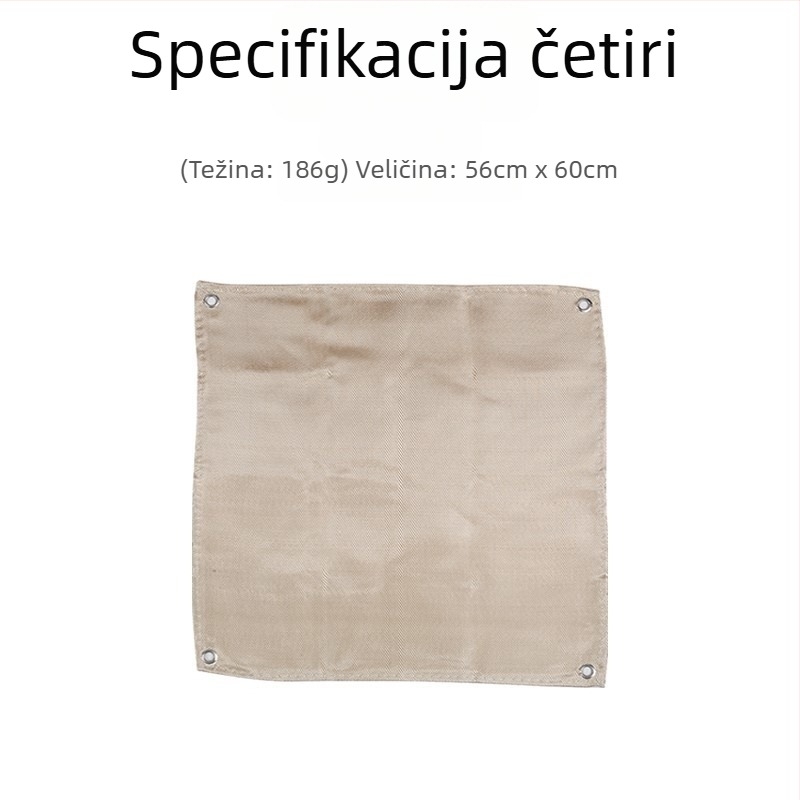 Vanjska kemping podloga od silikona, otporna na vatru za kuhanje i roštilj, toplinska izolacija