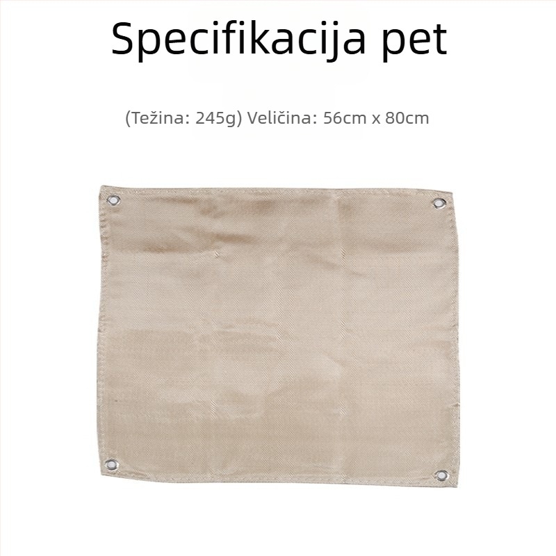 Vanjska kemping podloga od silikona, otporna na vatru za kuhanje i roštilj, toplinska izolacija