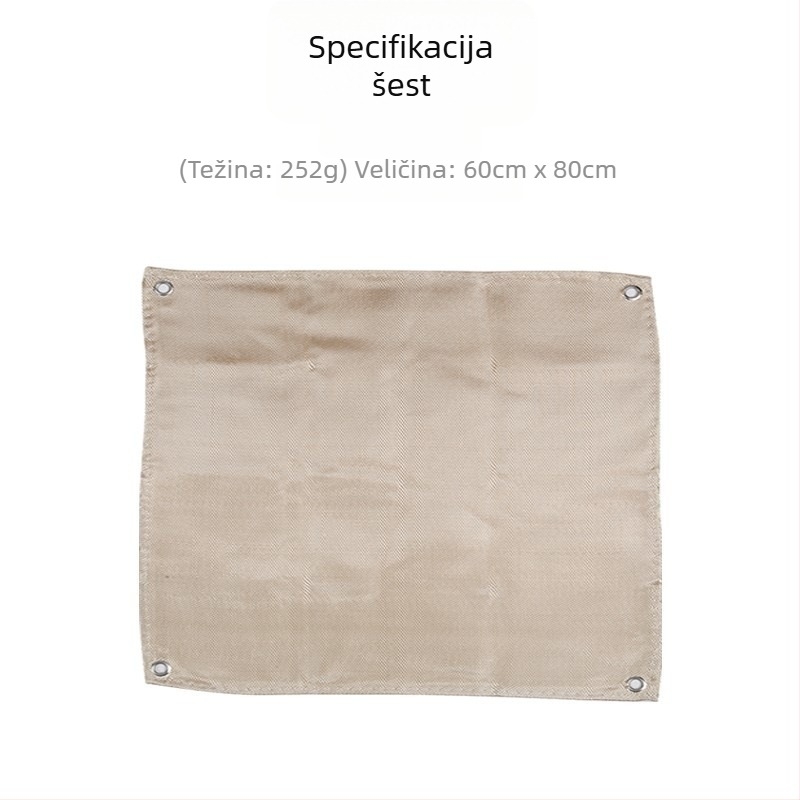 Vanjska kemping podloga od silikona, otporna na vatru za kuhanje i roštilj, toplinska izolacija
