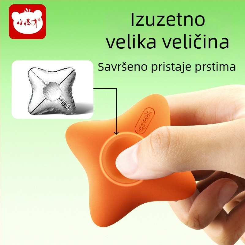 Casimir gumica u obliku zvijezde s više bridova, bez drobljenja, ultra čista, netoksična za djecu