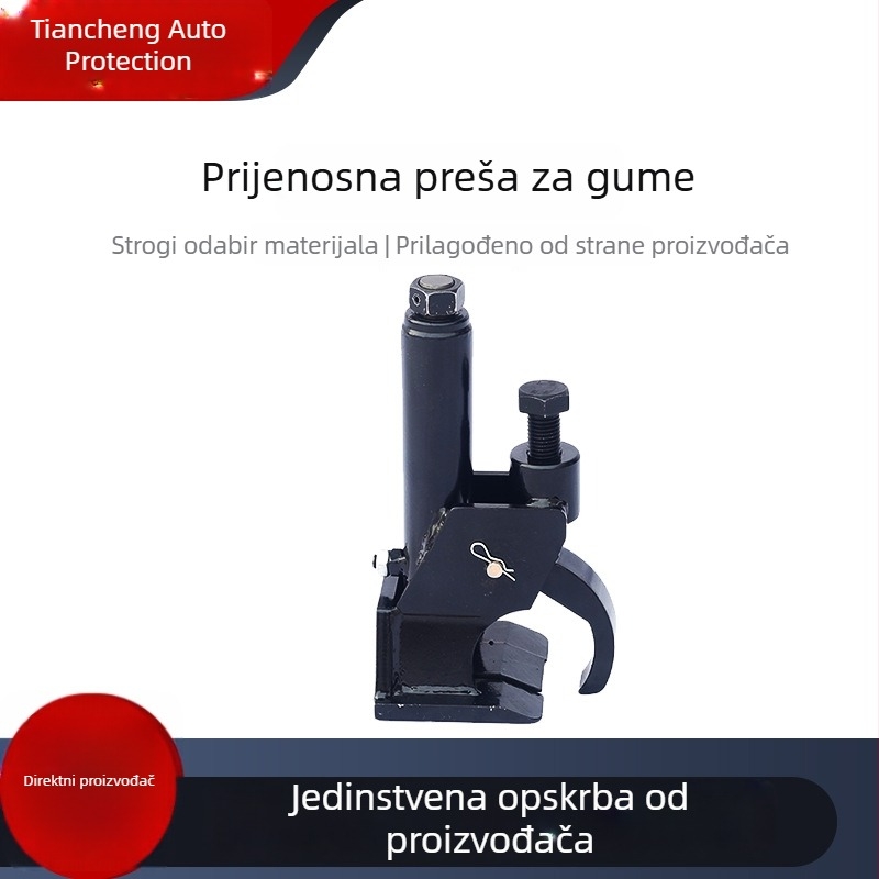 Prilagodljiva ručna presa za gume, kompaktni stroj za demontažu guma za auto popravak, s mogućnošću privatne oznake