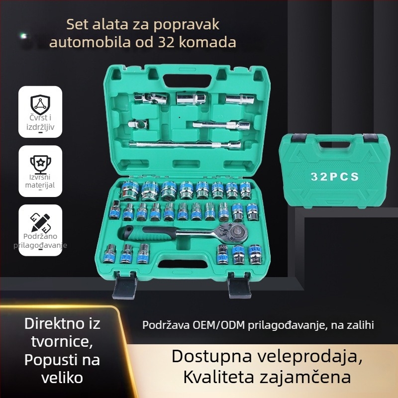 Set automatskih ključeva s nadstavcima, 32 kom.