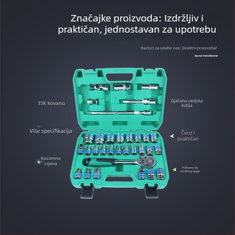 Set automatskih ključeva s nadstavcima, 32 kom.
