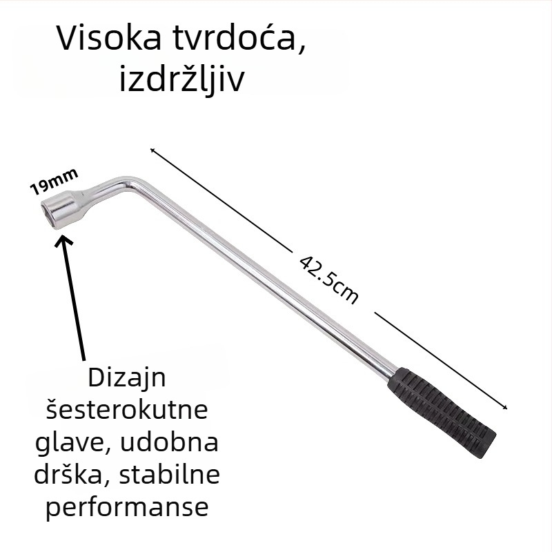 L-oblik nastavak ključ za zamjenu guma i popravak automobila