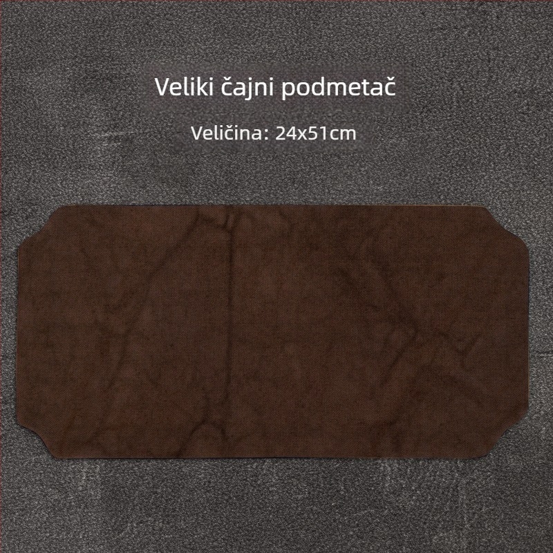 Set kineske čajne ceremonije s podlogom za stol i priborom – vrhunska vodootporna podloga za čaj i Zen uređaj za pripremu čaja