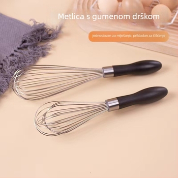 Nehrđajući čelični tučak za jaja, ručni mikser za kremu i tijesto, 10–12 inča