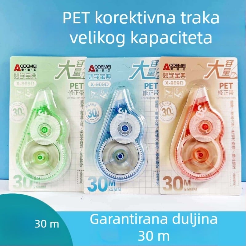 Odeme 30 m korigirajuća traka velike kapacitete - elegantan dizajn, glatko klizanje, ultra-duga traka za učenike