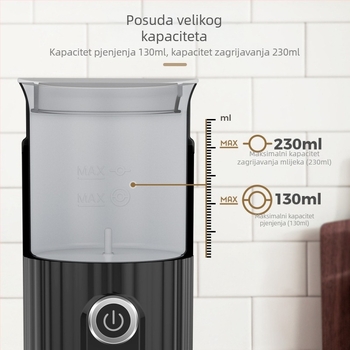 CAFELFFE električni naparivač mlijeka za vruću i hladnu pjenu, automatski kućni aparat za kavu