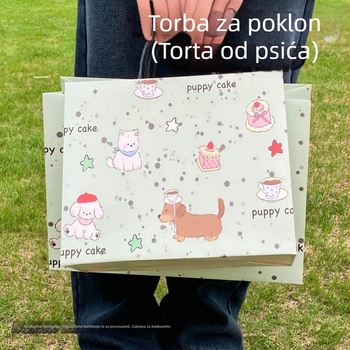 Novi stil torbe za darove s vezicama za rođendane i blagdane, čvrsta i visokokvalitetna, pogodna za najbolje prijateljice, predškolce i učenike osnovne škole