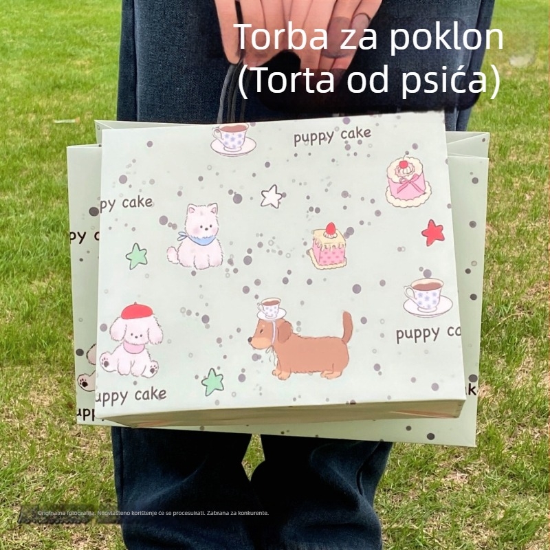 Novi stil torbe za darove s vezicama za rođendane i blagdane, čvrsta i visokokvalitetna, pogodna za najbolje prijateljice, predškolce i učenike osnovne škole