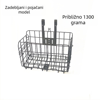 Čvrsti željezni koš za bicikl za planinski bicikl - stražnji sklopivi košarica