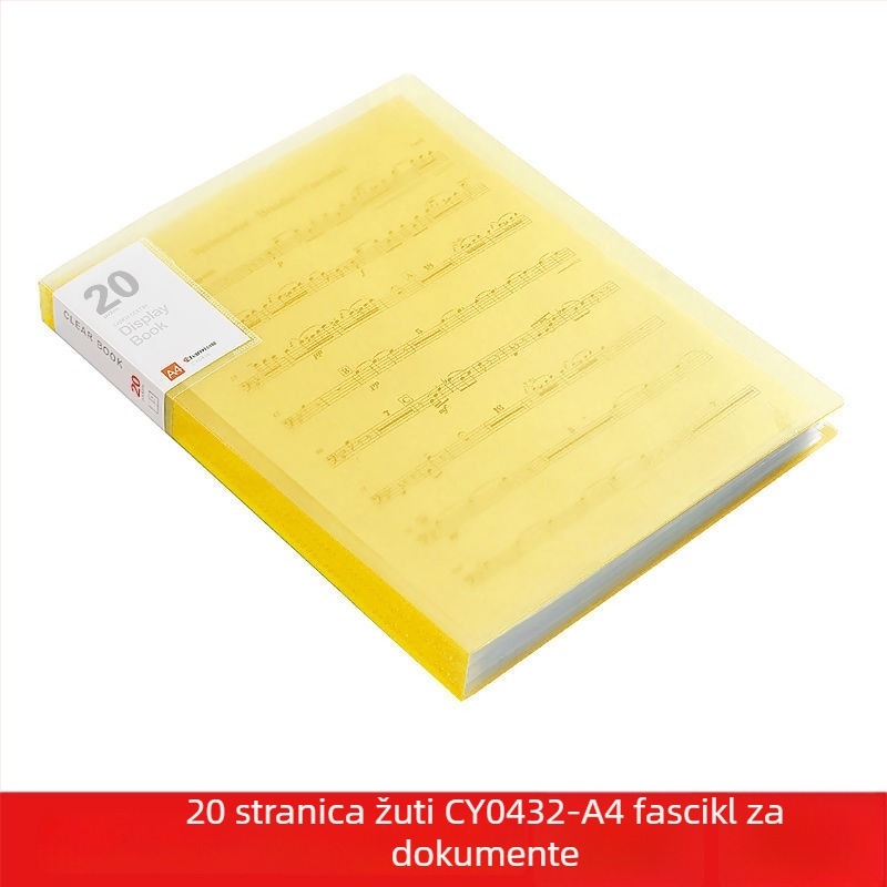 A4 prozirna višedžepna fascikla za učenike – organiziranje dokumenata, potvrda i plakata