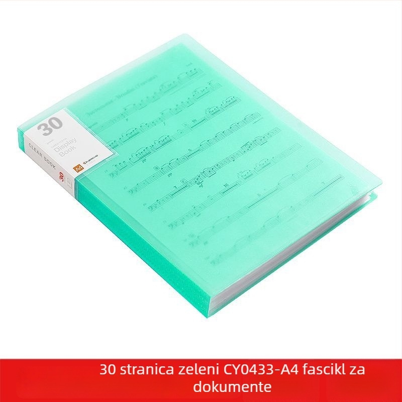 A4 prozirna višedžepna fascikla za učenike – organiziranje dokumenata, potvrda i plakata