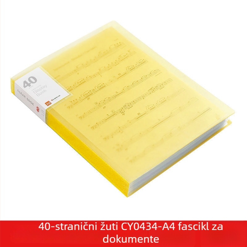 A4 prozirna višedžepna fascikla za učenike – organiziranje dokumenata, potvrda i plakata