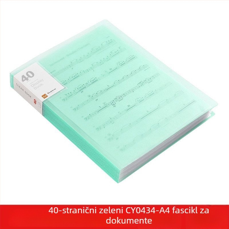 A4 prozirna višedžepna fascikla za učenike – organiziranje dokumenata, potvrda i plakata