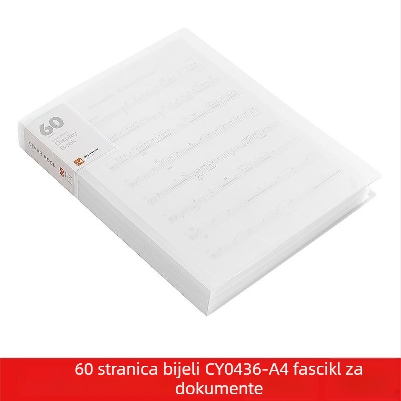 A4 prozirna višedžepna fascikla za učenike – organiziranje dokumenata, potvrda i plakata