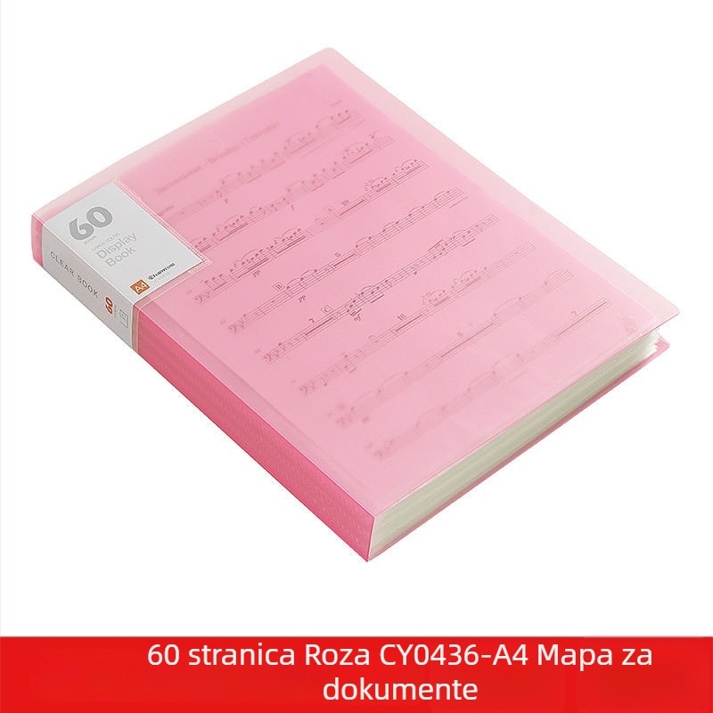 A4 prozirna višedžepna fascikla za učenike – organiziranje dokumenata, potvrda i plakata
