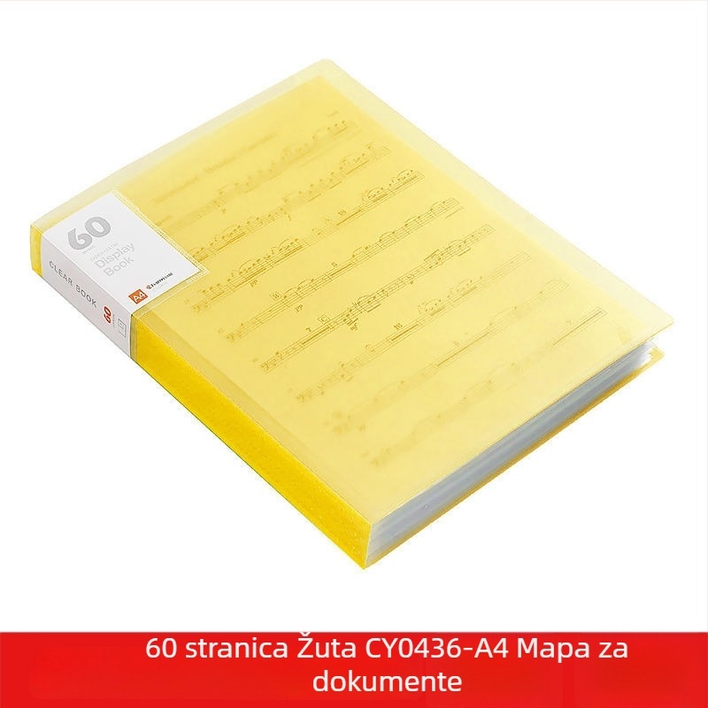 A4 prozirna višedžepna fascikla za učenike – organiziranje dokumenata, potvrda i plakata