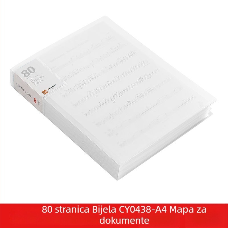 A4 prozirna višedžepna fascikla za učenike – organiziranje dokumenata, potvrda i plakata